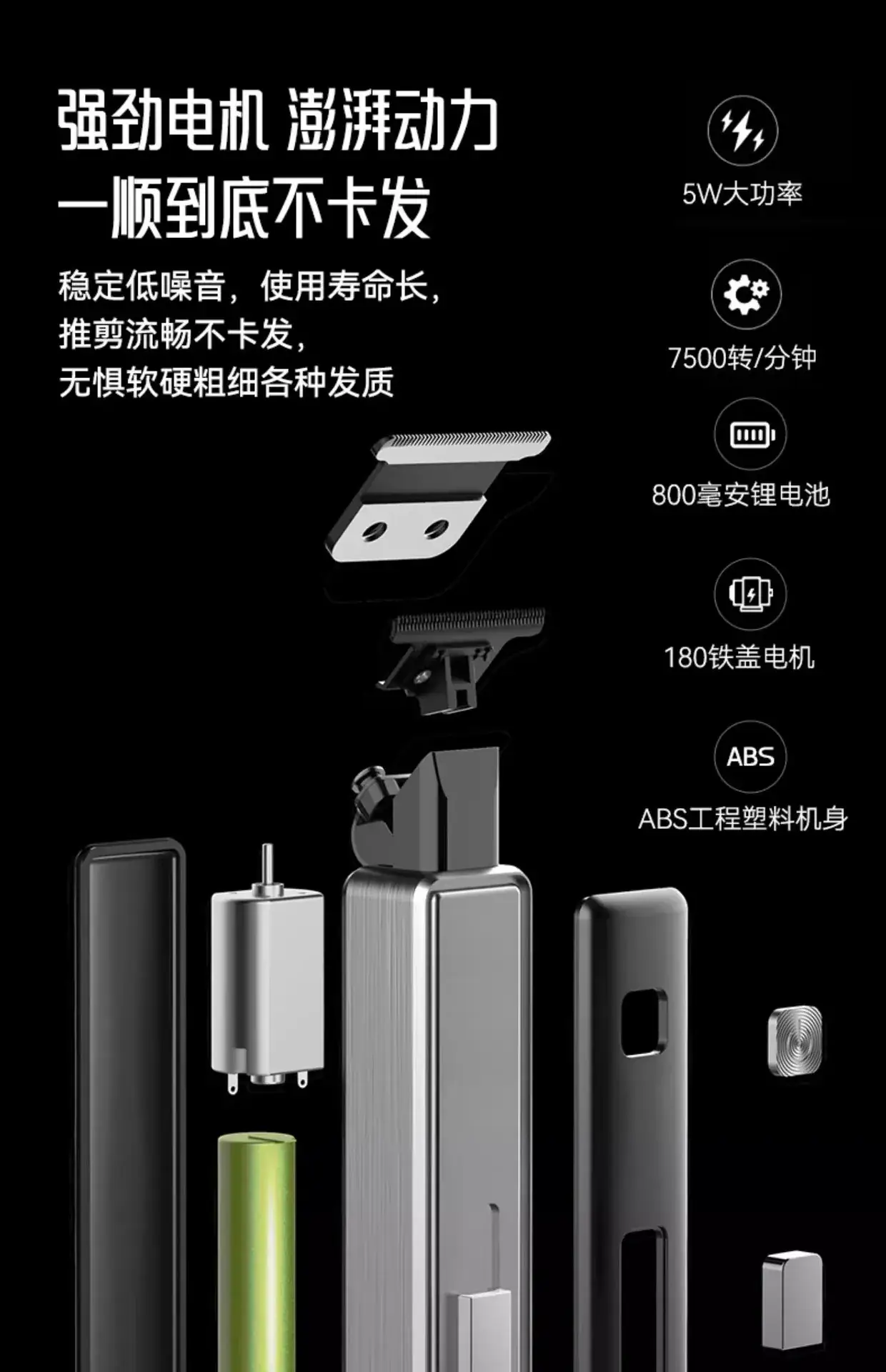 Electric Hair Clipper for Men Women Salon Use — feature 10