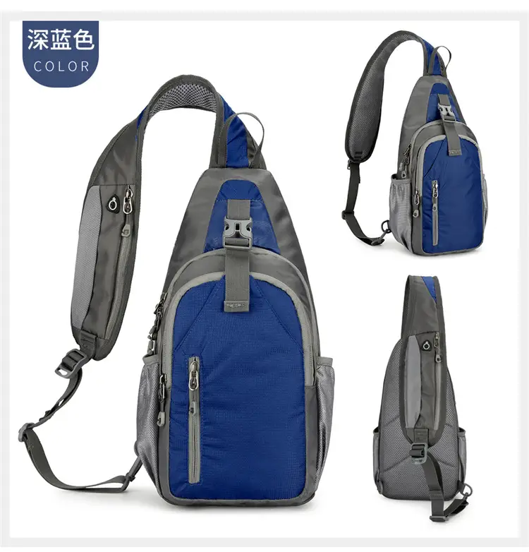 Men's Grey Crossbody Sports Bag Large Capacity — feature 26