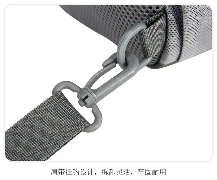 Men's Grey Crossbody Sports Bag Large Capacity — feature 38