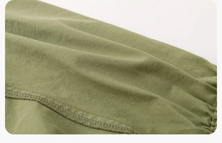 Men Olive Green Striped Sleeveless Top with Logo — feature 33