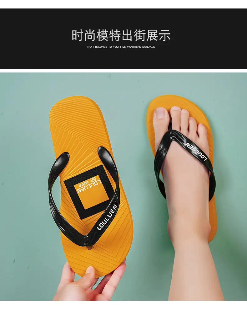 Flip-flops Men's Summer Outer Wear Non-slip Soft Bottom Flip-flops Men's Outdoor Wear-resistant Beach Distinctive Guangdong Sandals — feature 10