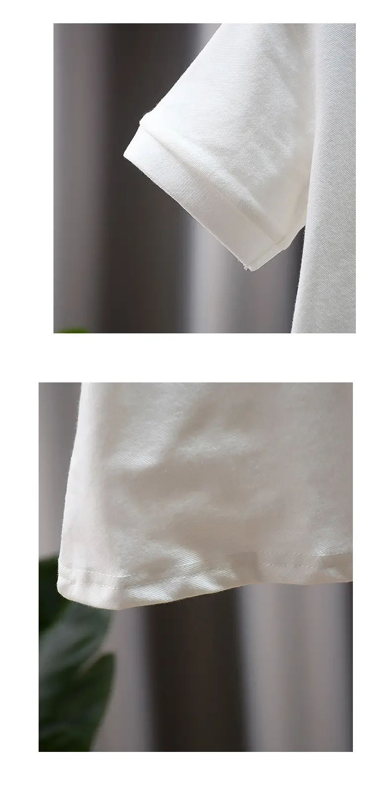 Boys' White Striped Polo T-Shirt Summer Top — feature 5