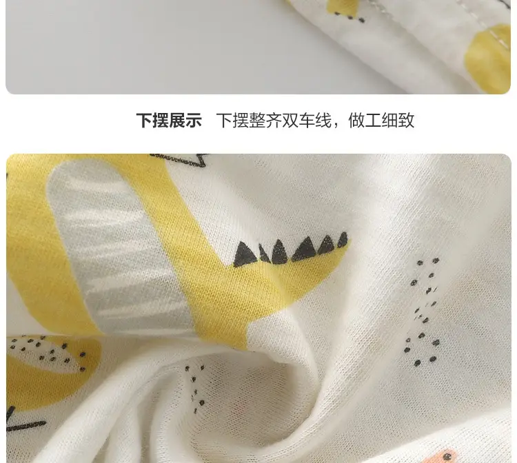 Baby Cotton T-Shirt with Dinosaur Print White — feature 10