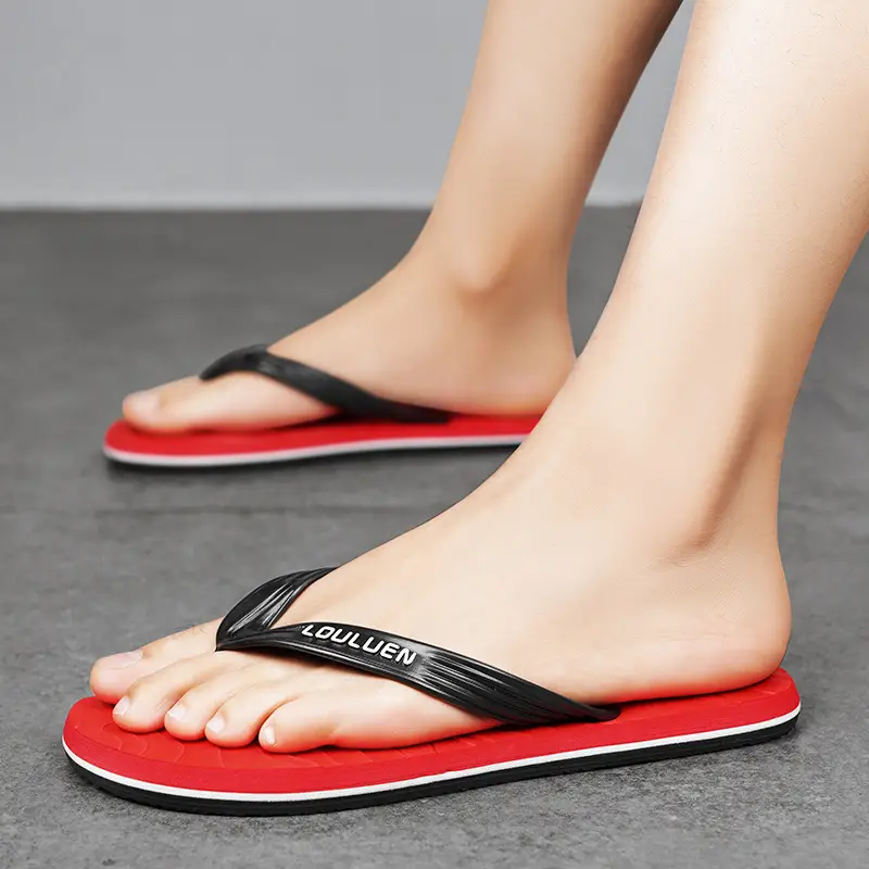 Wholesale Slippers Summer New Non-slip Wear-resistant Flip-on Slippers Men's Home Wear-resistant Flip-flops Simple Trendy Slippers - Image 7