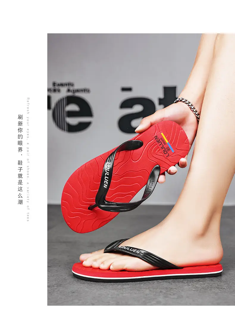 Wholesale Slippers Summer New Non-slip Wear-resistant Flip-on Slippers Men's Home Wear-resistant Flip-flops Simple Trendy Slippers — feature 13
