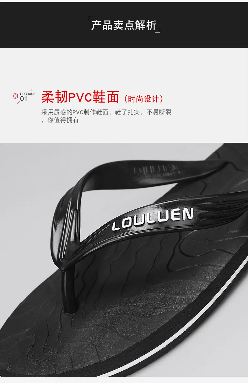 Wholesale Slippers Summer New Non-slip Wear-resistant Flip-on Slippers Men's Home Wear-resistant Flip-flops Simple Trendy Slippers — feature 7