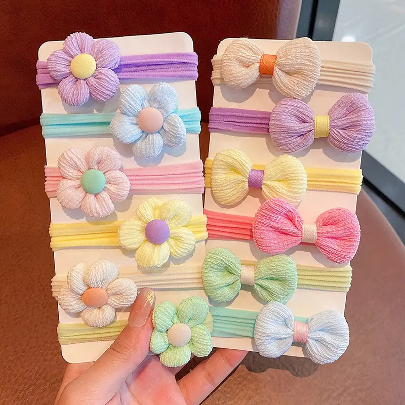 Children's Flower Bow Hair Ties for Girls — feature 1