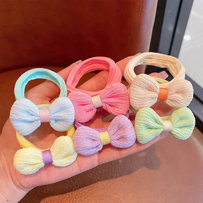 Children's Flower Bow Hair Ties for Girls — feature 4