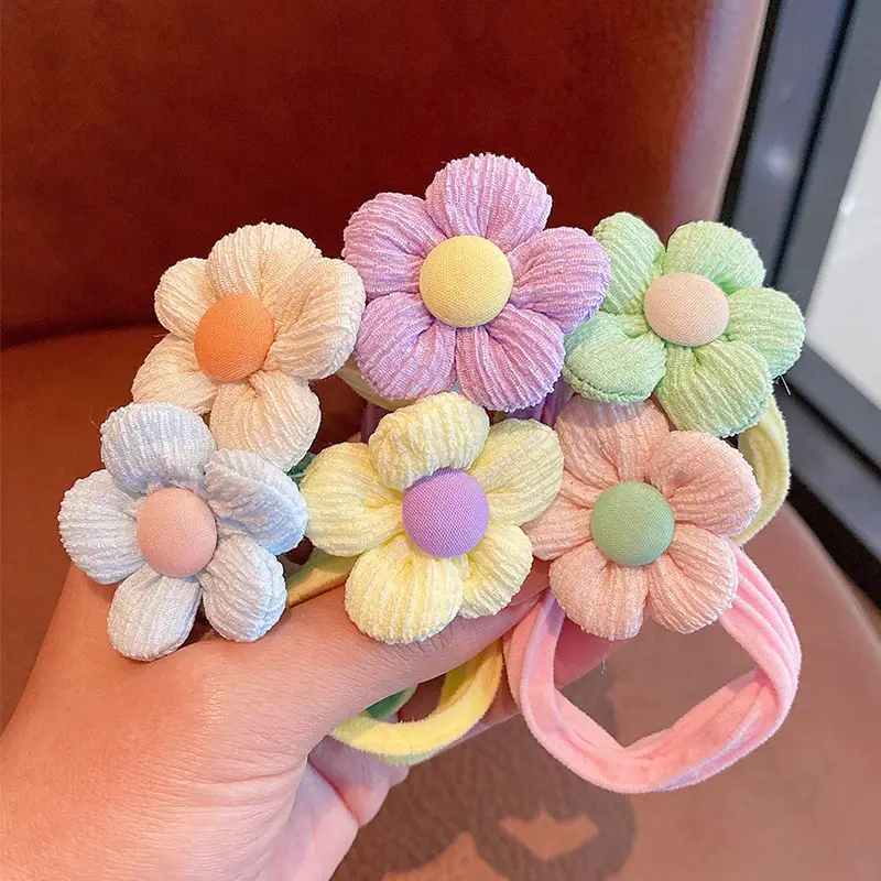 Children's Flower Bow Hair Ties for Girls — feature 6