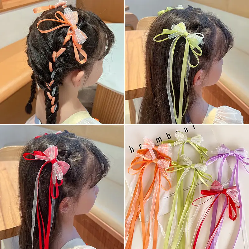 Girls Bow Hair Clips for Braided Hair Princess Style - Image 5