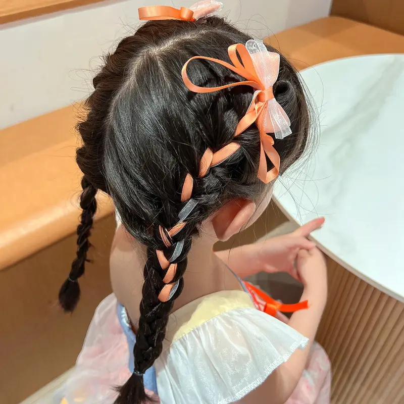 Girls Bow Hair Clips for Braided Hair Princess Style - Image 6