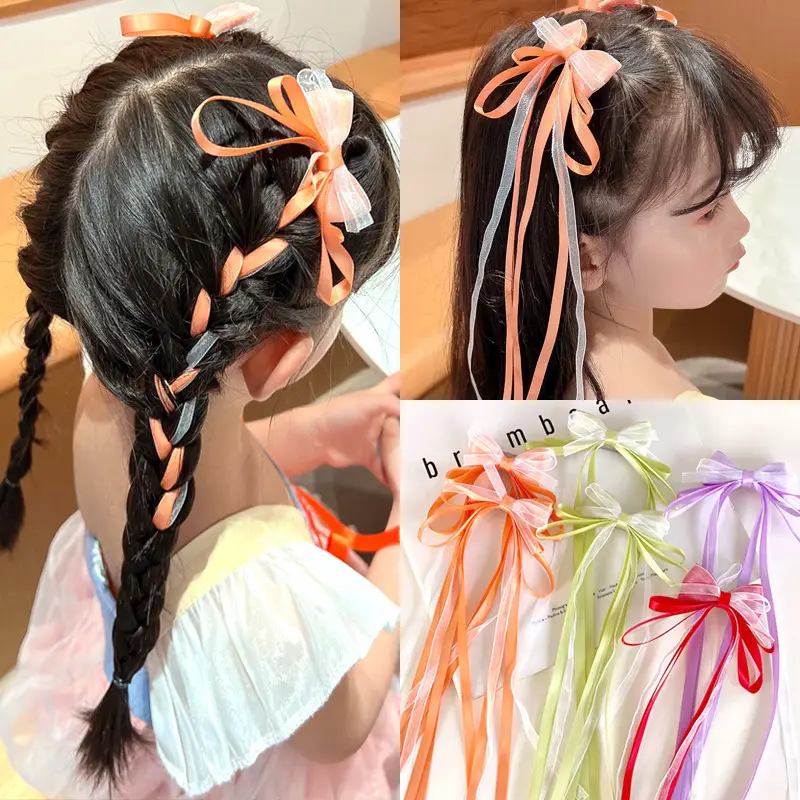 Girls Bow Hair Clips for Braided Hair Princess Style — feature 1