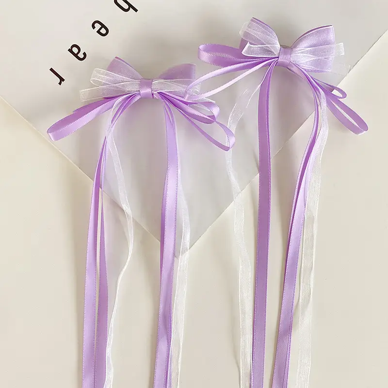 Girls Bow Hair Clips for Braided Hair Princess Style - Image 2