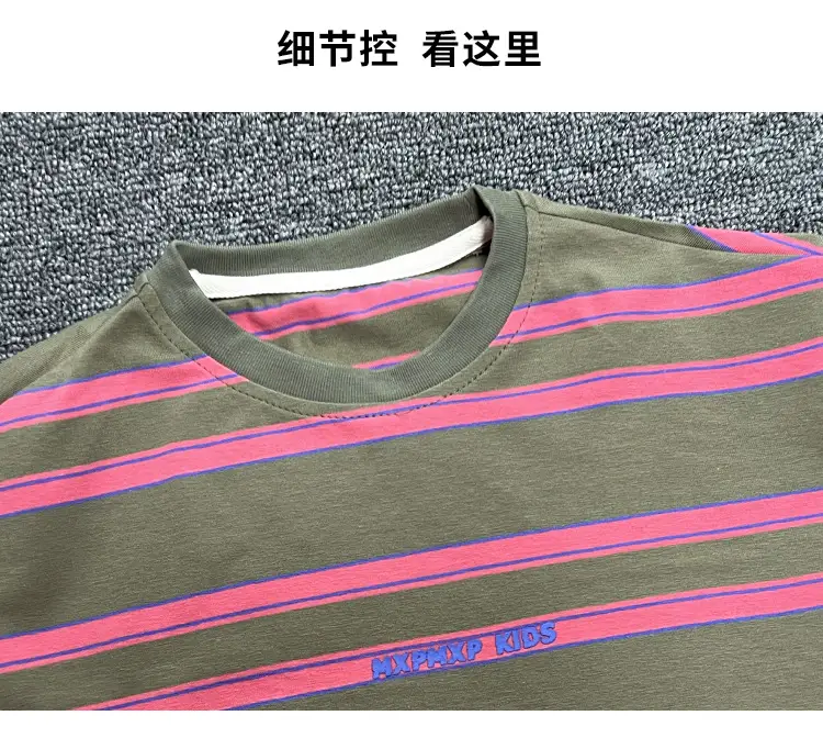 Children Striped T-Shirt Boys 2025 Summer Casual — feature 6