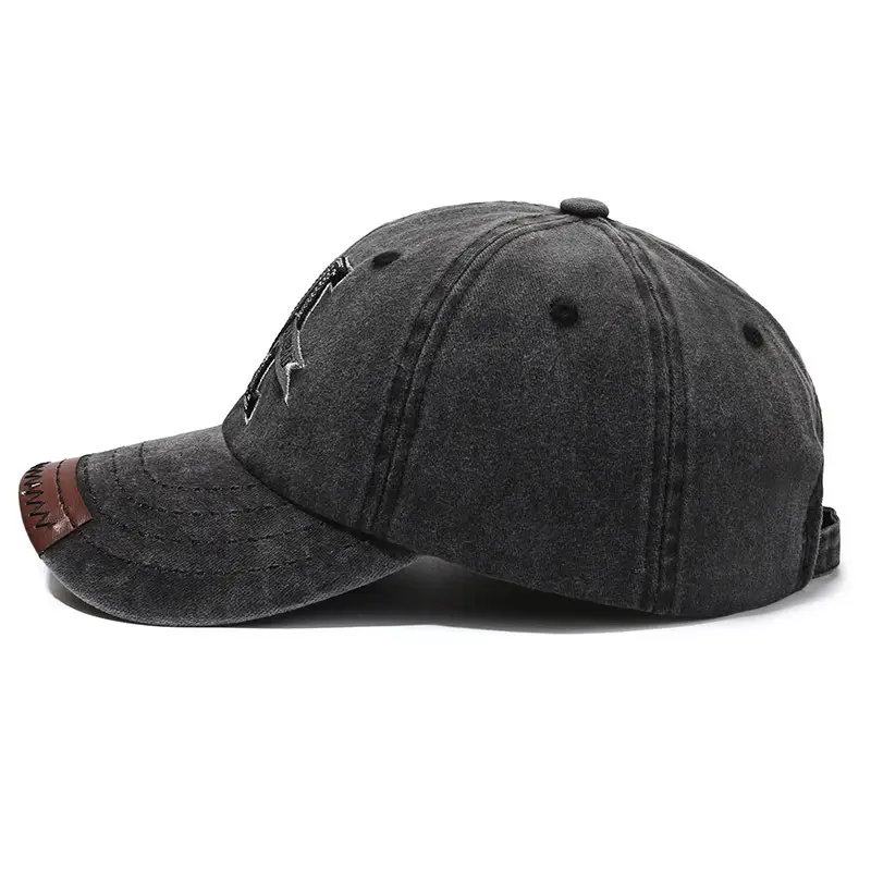Women's Grey Korean-style Round Cap Baseball Cap - Image 3