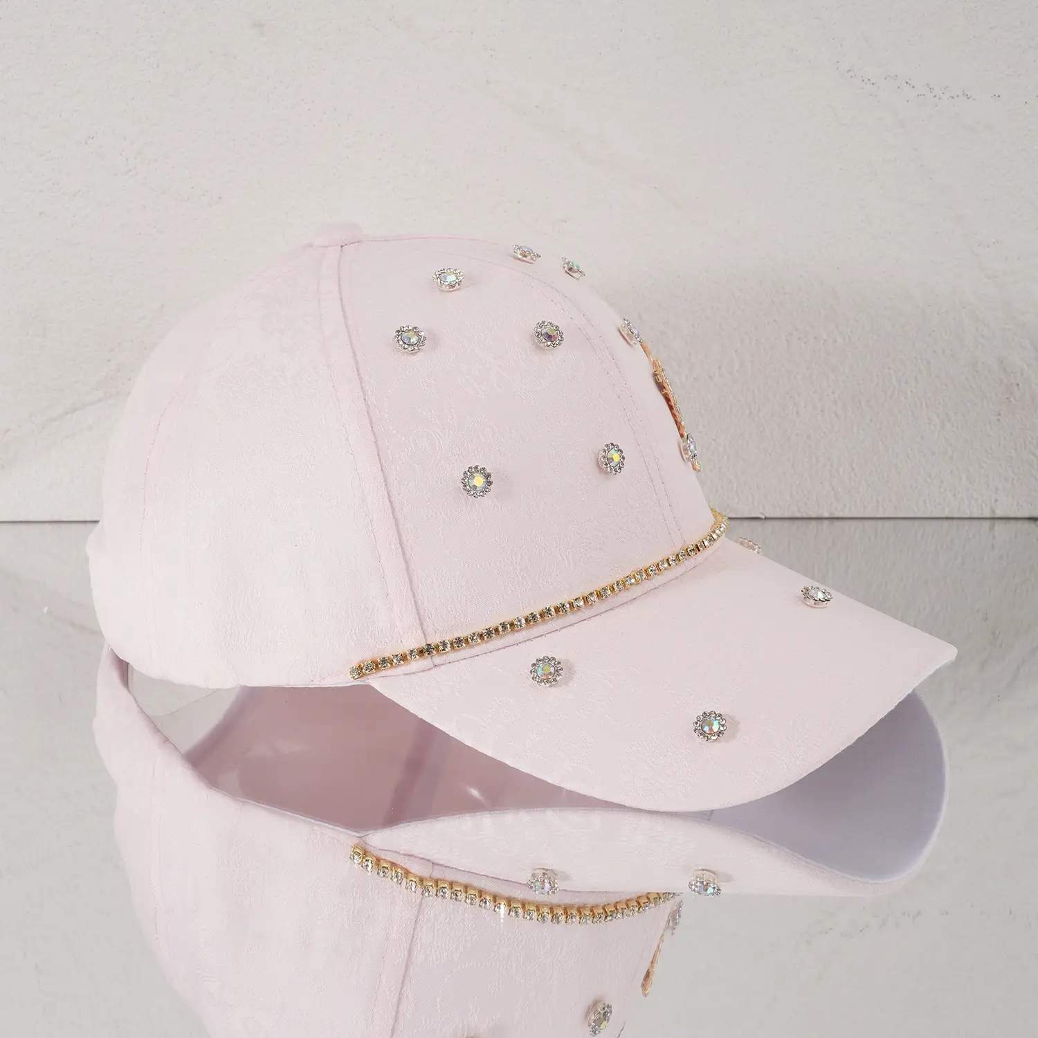 Pink Butterfly Diamond Baseball Cap for Girls — feature 4