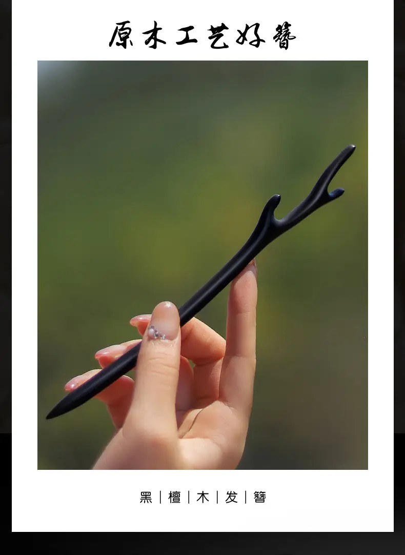 Xiangyun Wooden Hairpin for Women Daily Use — feature 2