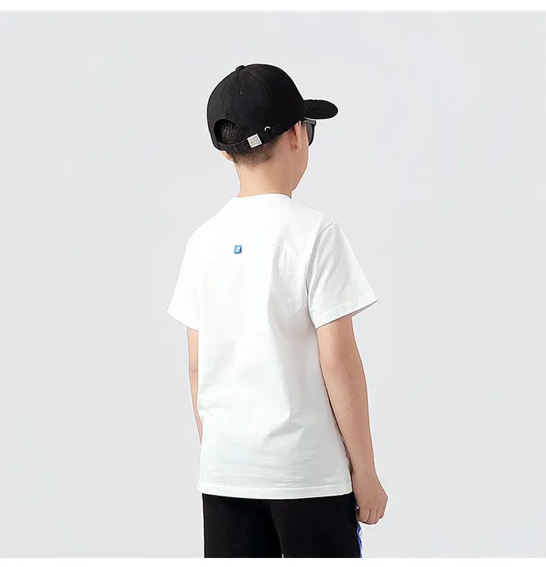 Kids Korean Style White T-Shirt Shorts Set — feature 40