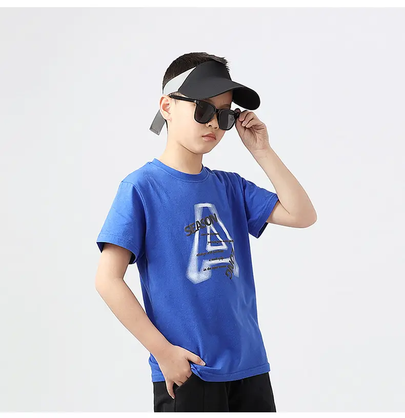 Kids Korean Style White T-Shirt Shorts Set — feature 43