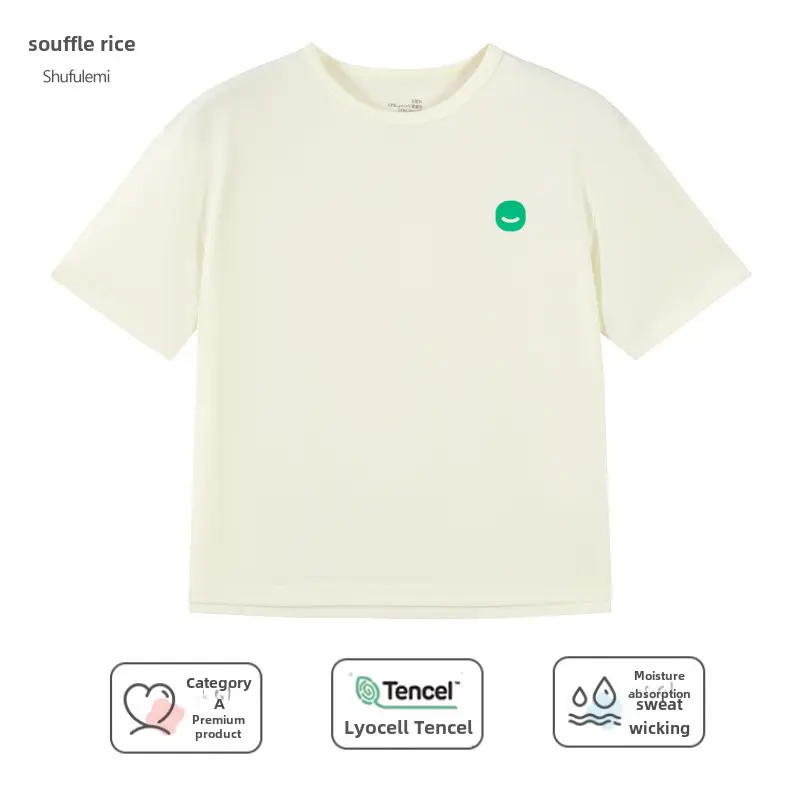Kids T-Shirt Blue White Round Neck Short Sleeve - Image 23