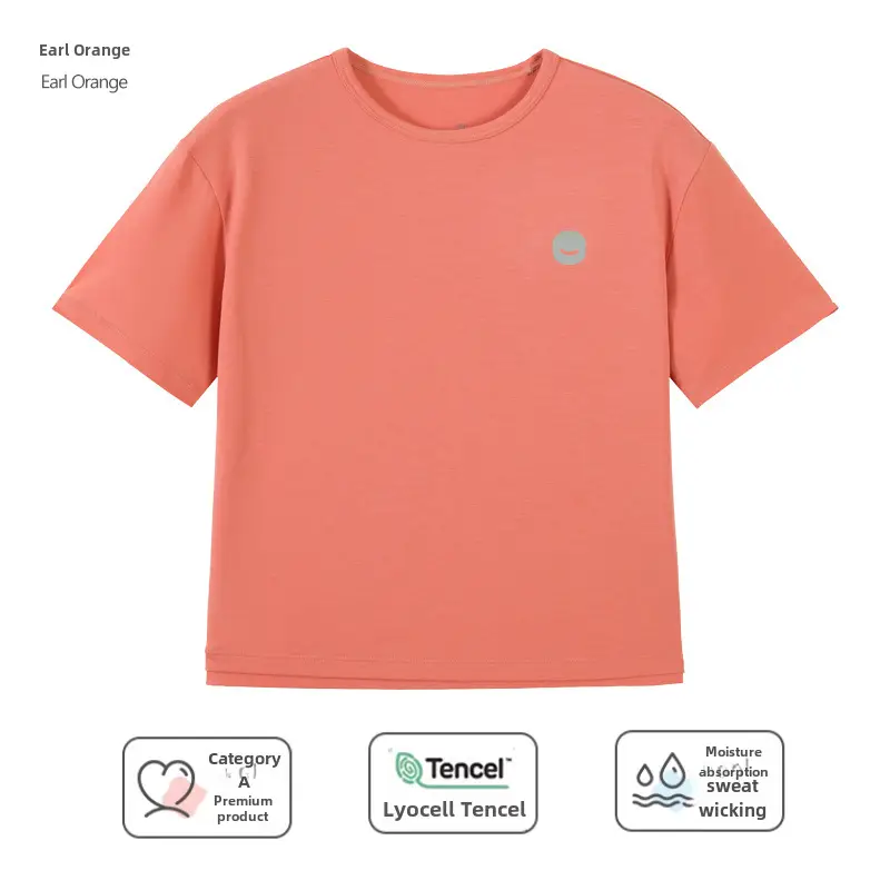 Kids T-Shirt Blue White Round Neck Short Sleeve - Image 8