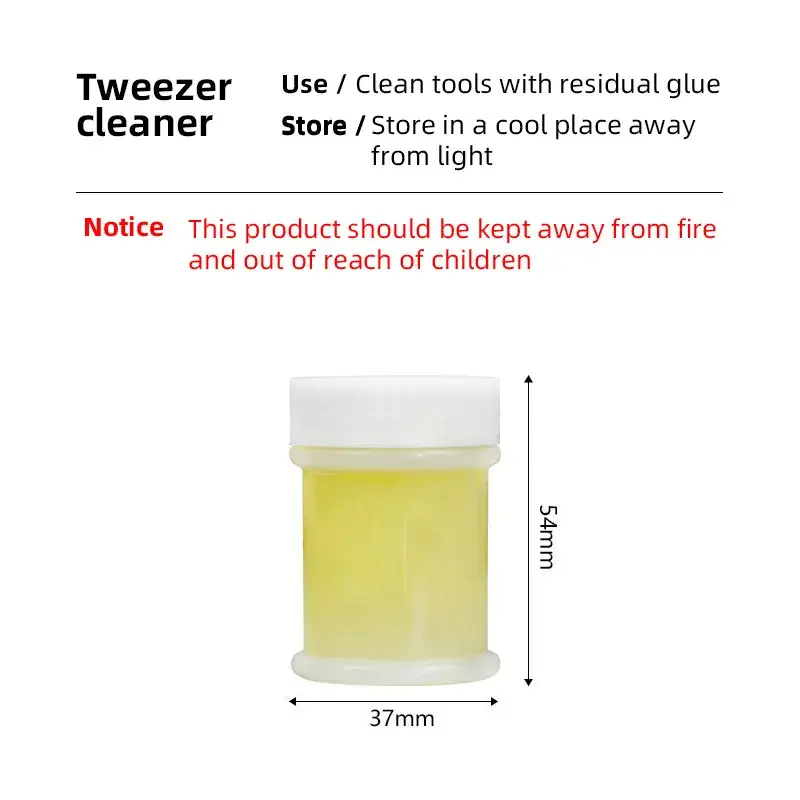 Eyelash Tweezers Cleaner Gel Remover 50mm - Image 4