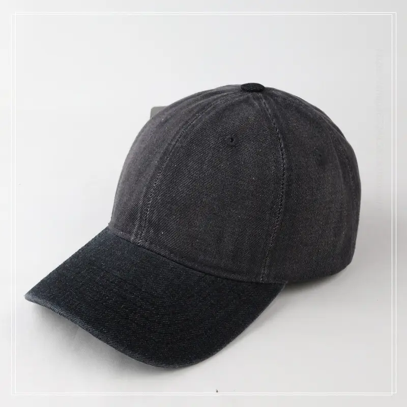 Men's Blue Denim Cowboy Hat Black Back — feature 6