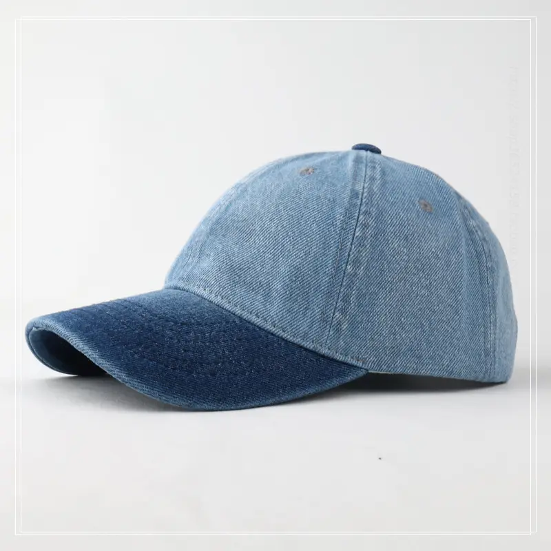 Men's Blue Denim Cowboy Hat Black Back — feature 8