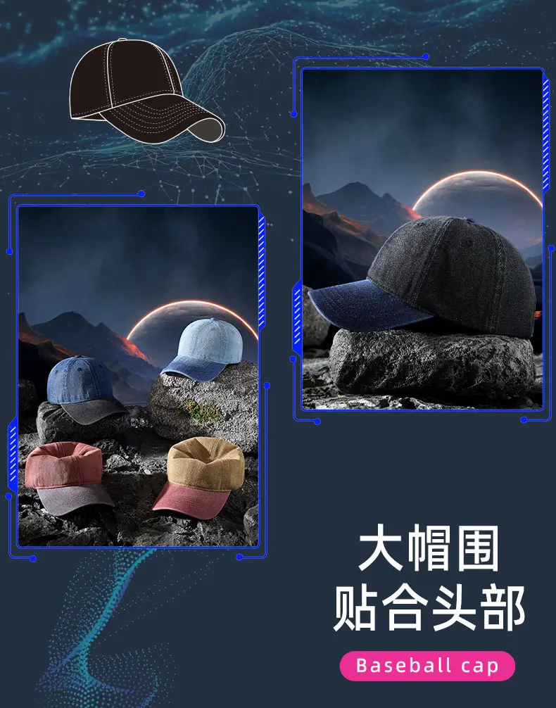 2025 Spring Distressed Baseball Sun Visor Cap Men Women — feature 16