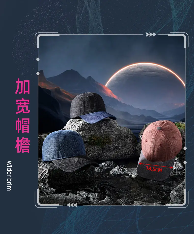 2025 Spring Distressed Baseball Sun Visor Cap Men Women — feature 21