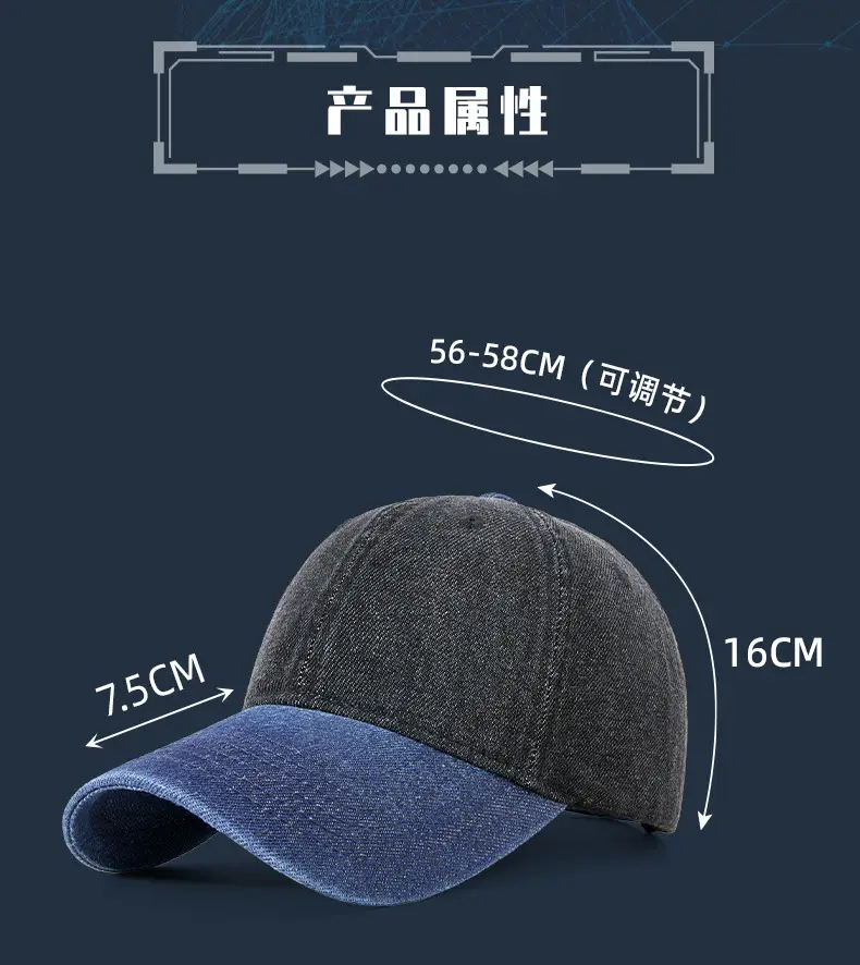 2025 Spring Distressed Baseball Sun Visor Cap Men Women — feature 22