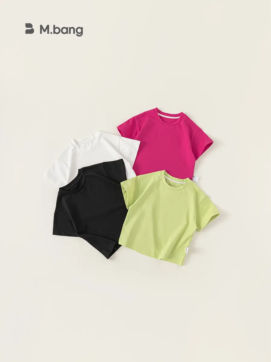 White Cotton T-Shirt for Girls Boys Summer Casual - Image 6