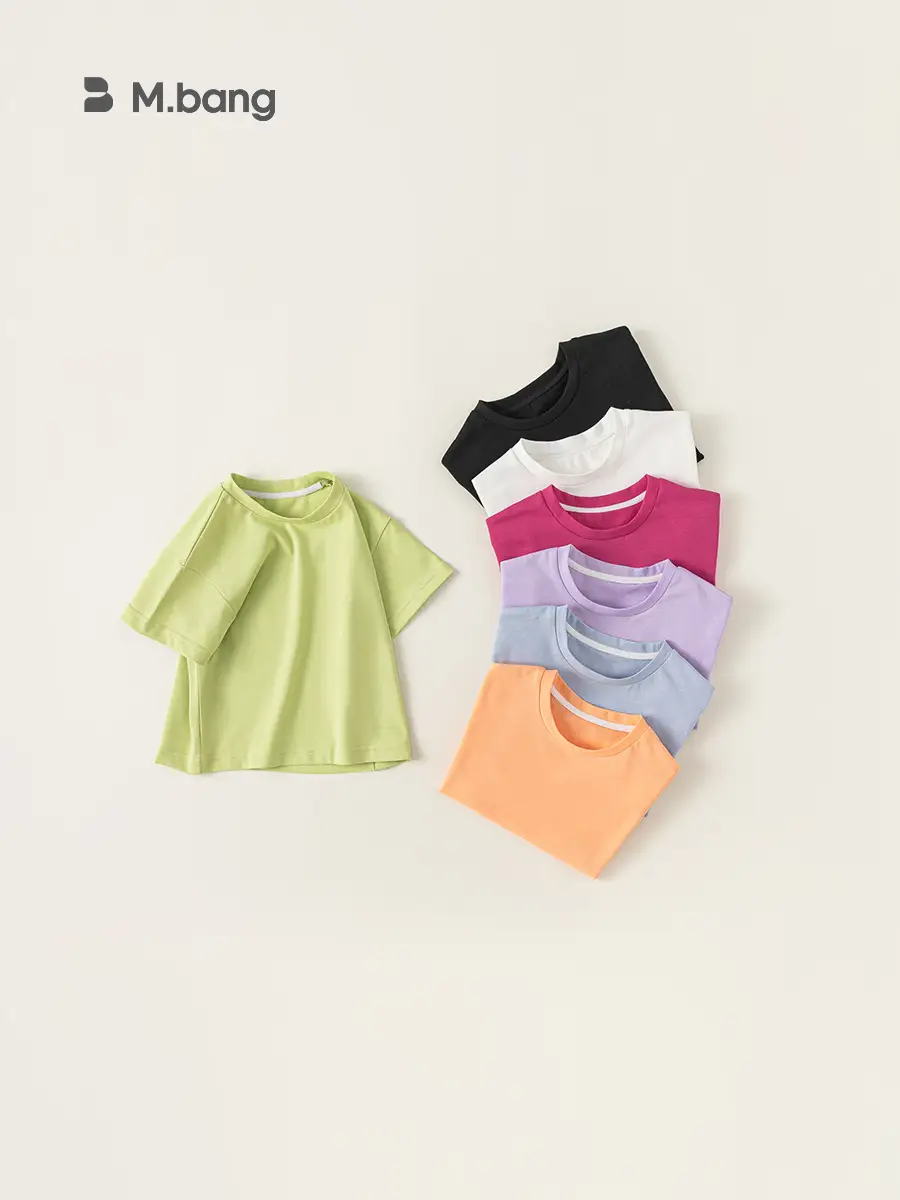 White Cotton T-Shirt for Girls Boys Summer Casual - Image 7