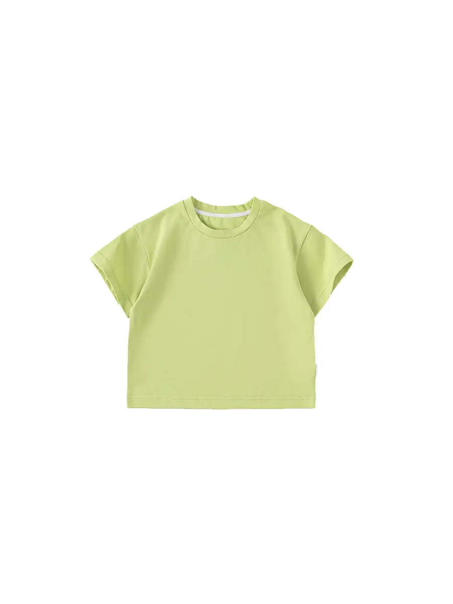 White Cotton T-Shirt for Girls Boys Summer Casual - Image 10