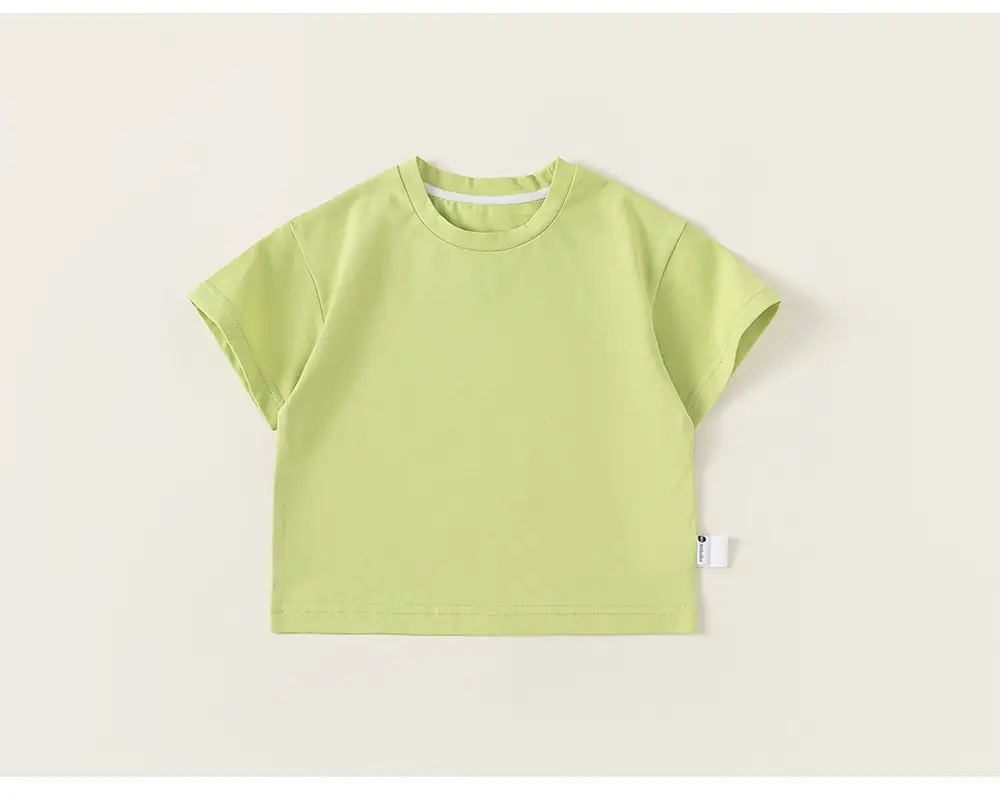 White Cotton T-Shirt for Girls Boys Summer Casual — feature 27