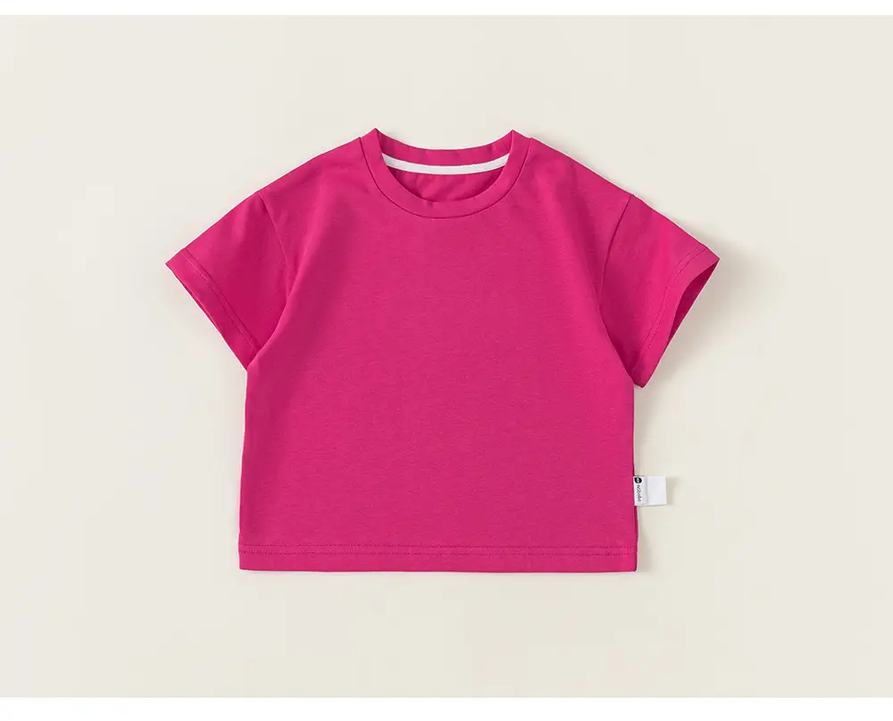 White Cotton T-Shirt for Girls Boys Summer Casual — feature 29