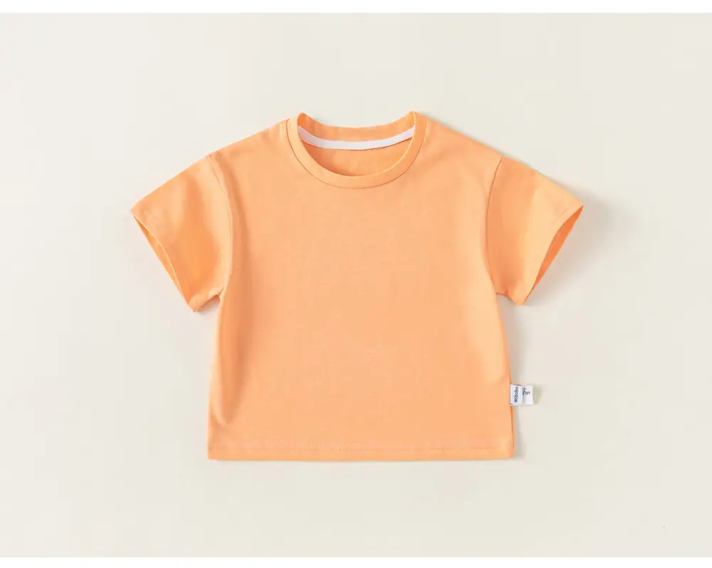White Cotton T-Shirt for Girls Boys Summer Casual — feature 31