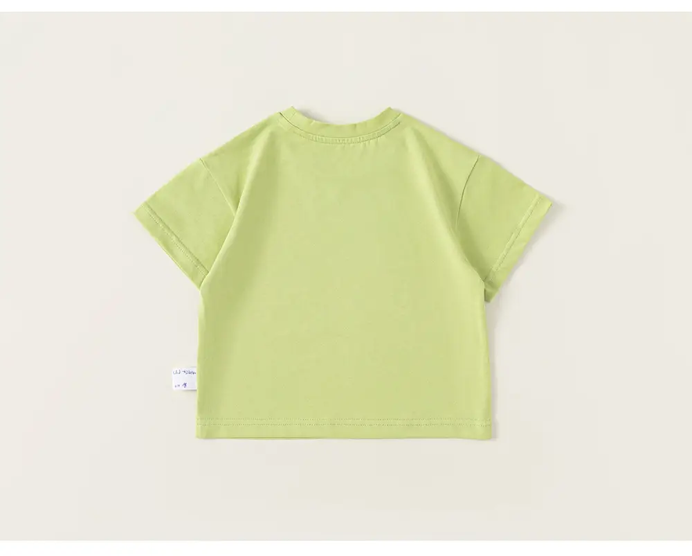 White Cotton T-Shirt for Girls Boys Summer Casual — feature 34