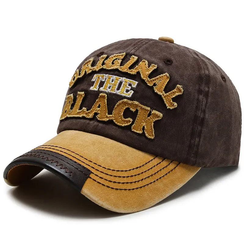 Men's "Run The Mac" Embroidered Cap Brown - Image 5