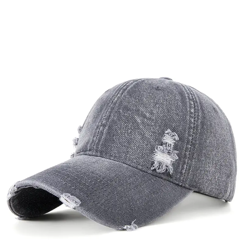 2025 Ripped Washed Cowboy Hat Blue for Men Women - Image 4