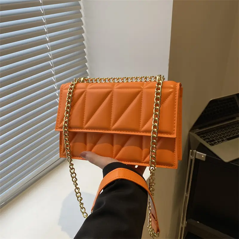 Orange Chain Crossbody Bag for Women 2024 - Image 5