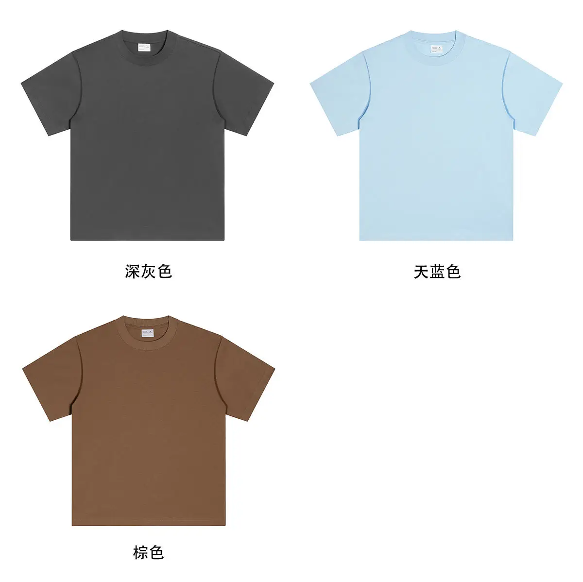Men's Pink Cotton T-Shirt 300g Double Yarn — feature 17
