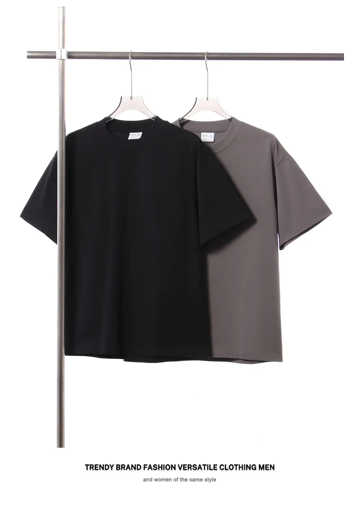 Men's Pink Cotton T-Shirt 300g Double Yarn — feature 6