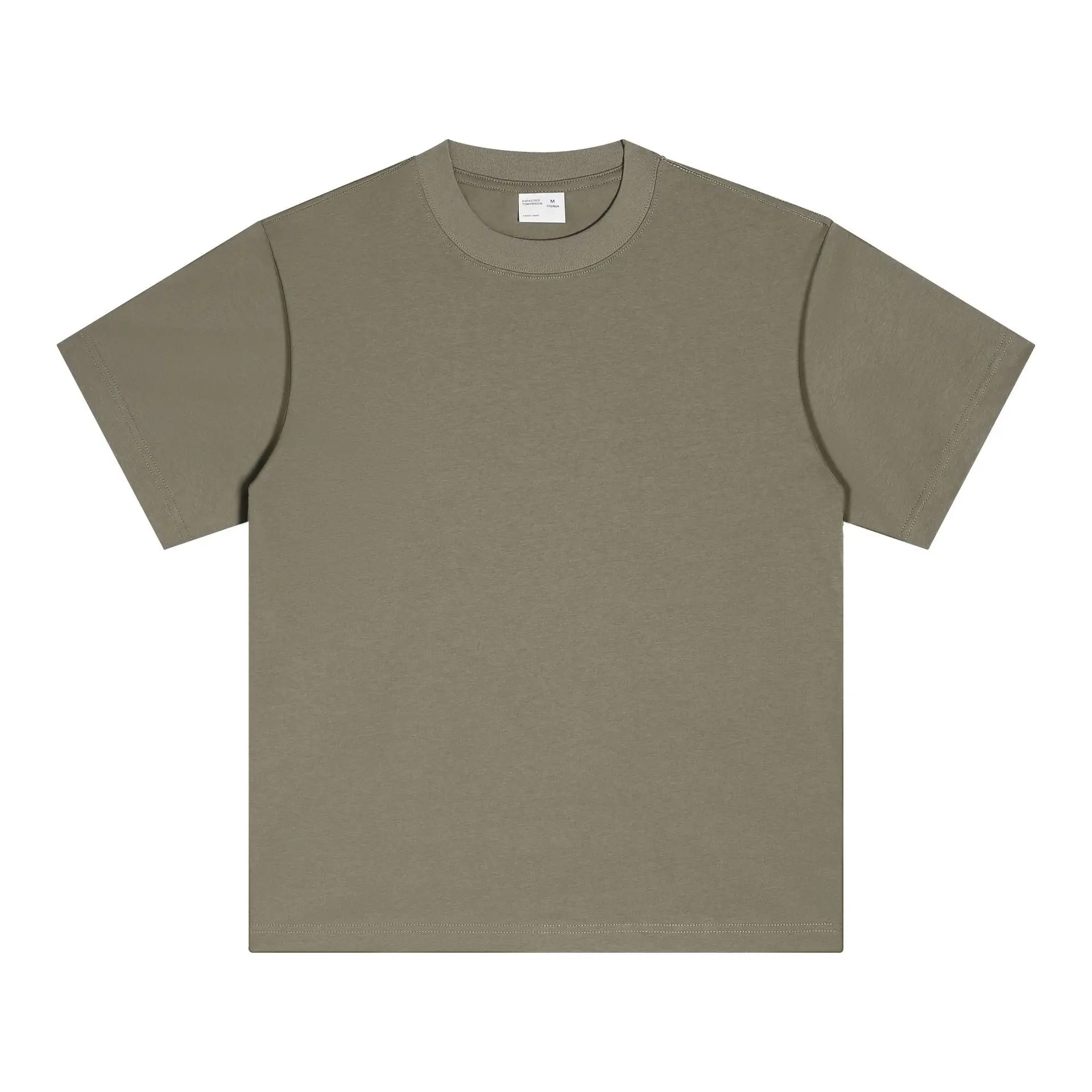 Men's Pink Cotton T-Shirt 300g Double Yarn - Image 9