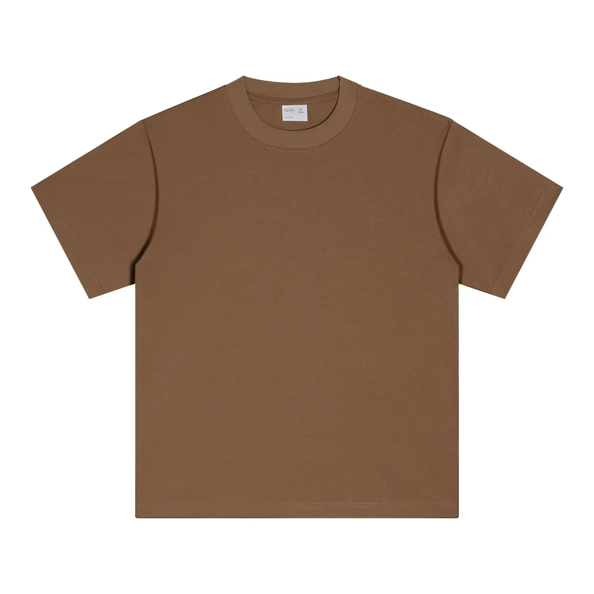 Men's Pink Cotton T-Shirt 300g Double Yarn - Image 16