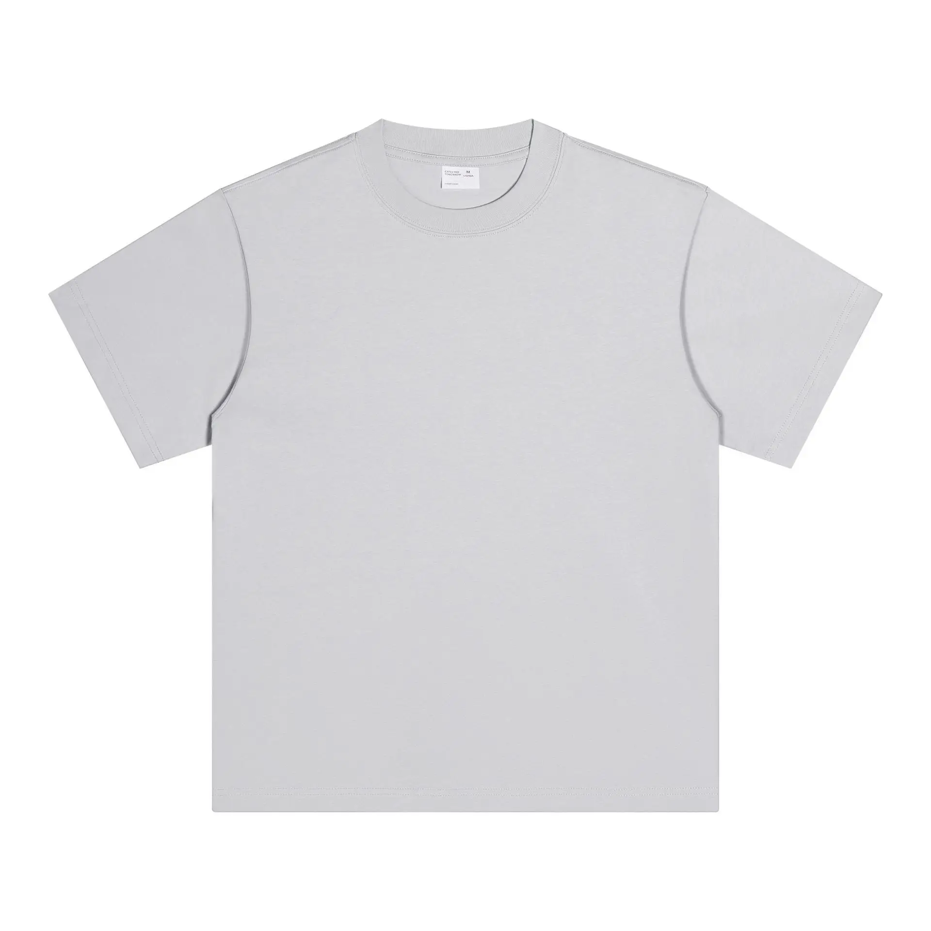 Men's Pink Cotton T-Shirt 300g Double Yarn - Image 17