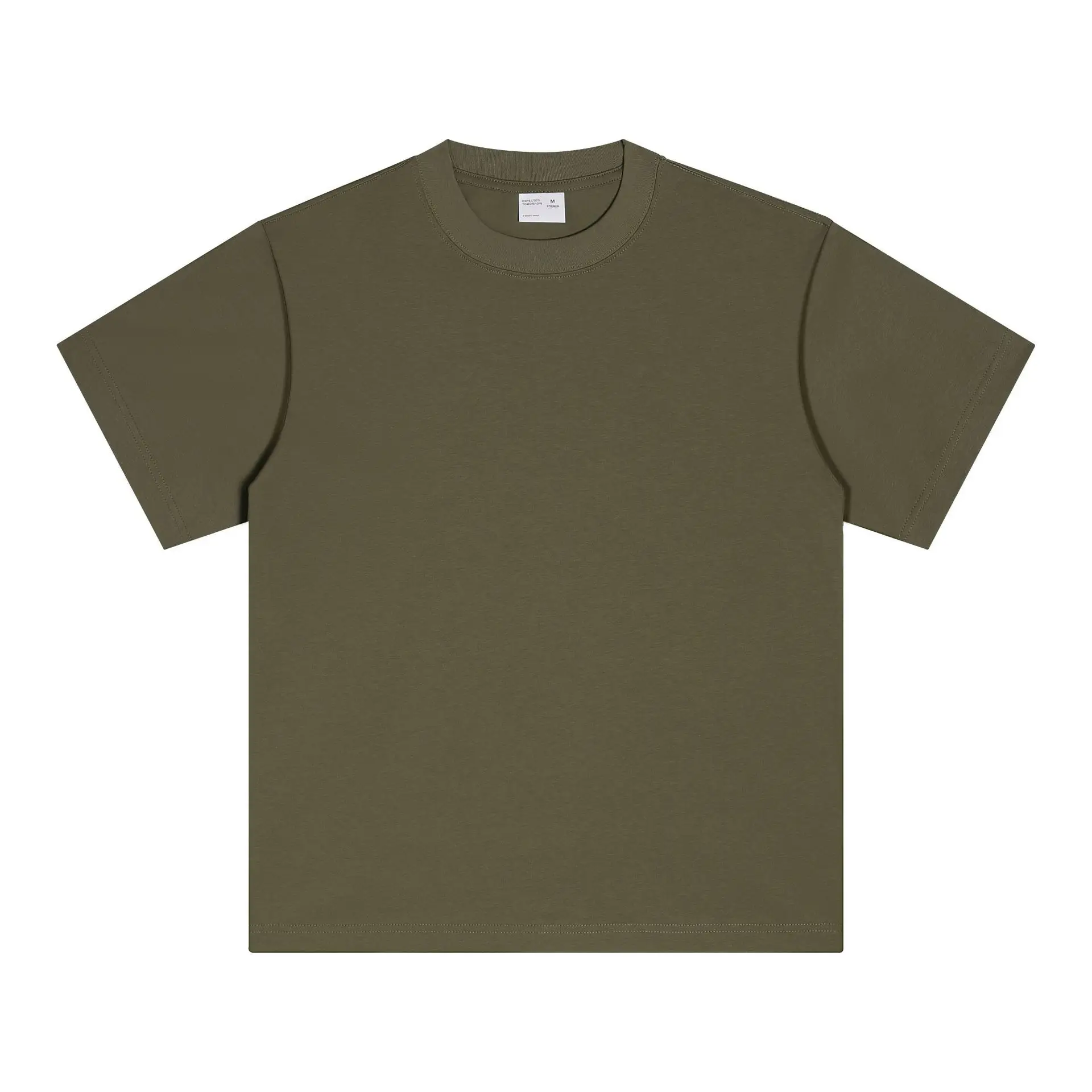 Men's Pink Cotton T-Shirt 300g Double Yarn - Image 18