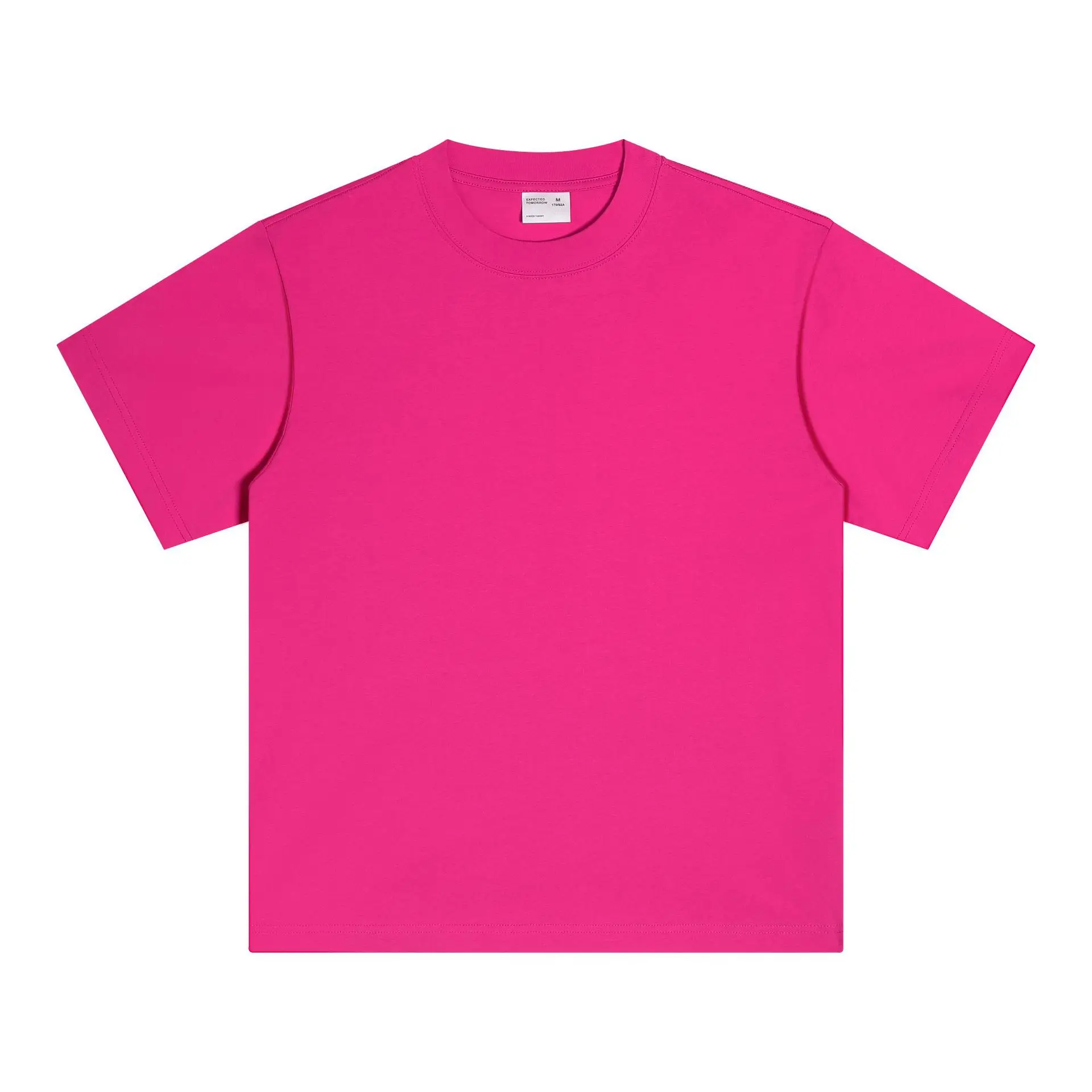 Men's Pink Cotton T-Shirt 300g Double Yarn - Image 5