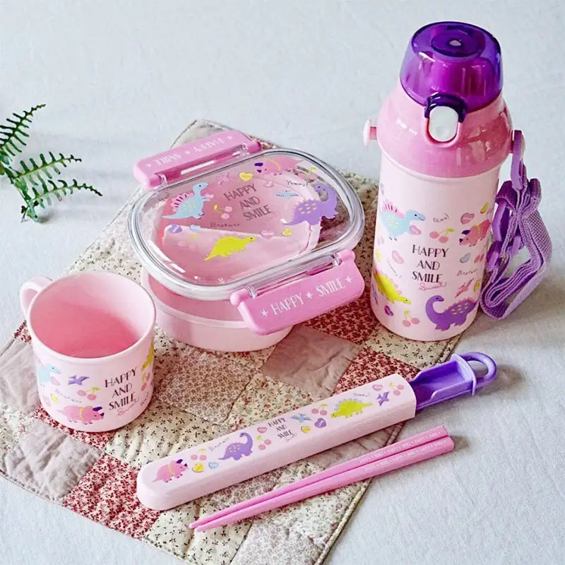Japanese imported sealed crisper children Primary School student salad bento box compartment hot lunch box microwave 360ml