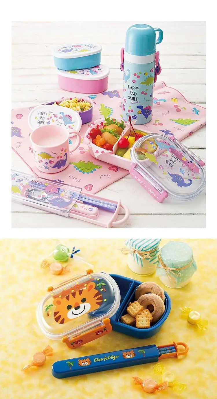 Japanese imported sealed crisper children Primary School student salad bento box compartment hot lunch box microwave 360ml — feature 4